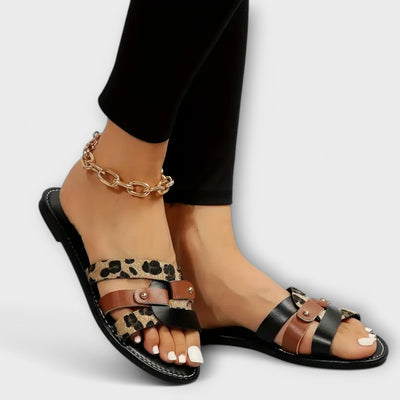 Sandalias de leopardo