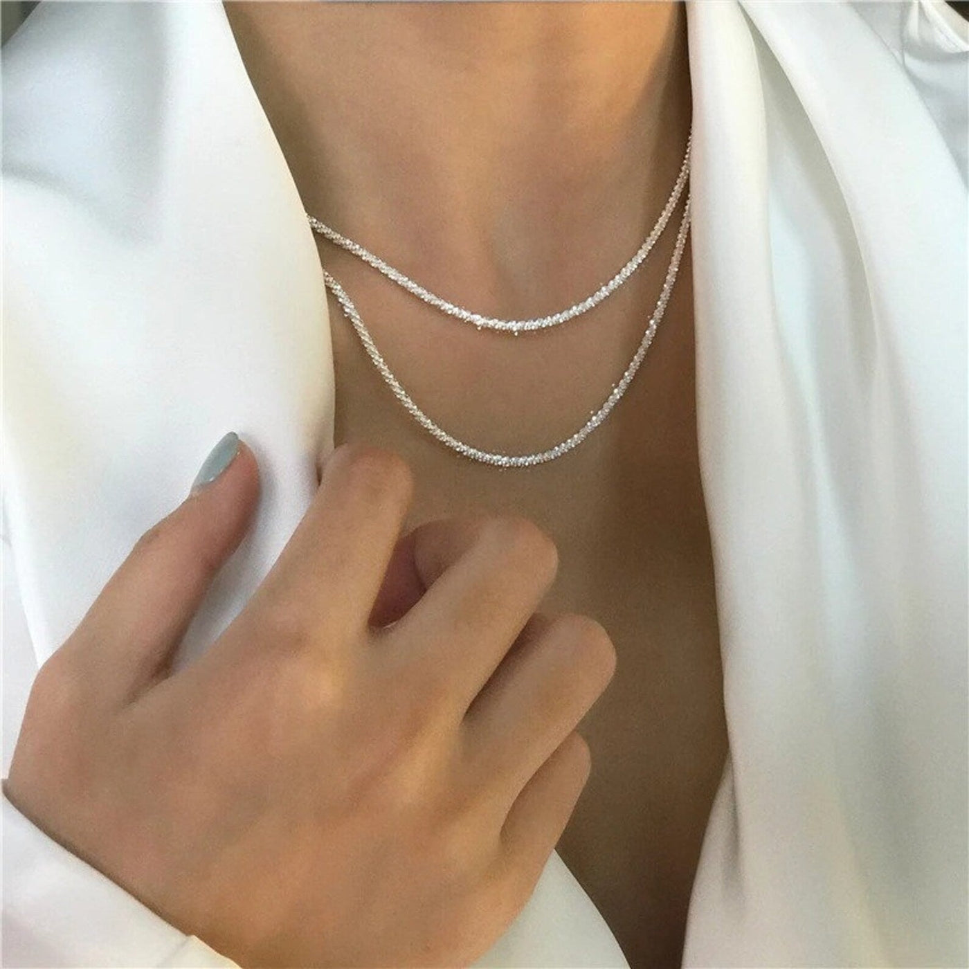 Luz de estrella – Set plateado